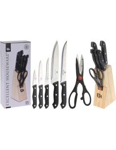 *ULT.UNIDADES* TACO CON 5 CUCHILLOS + 1 TIJERA DE COCINA