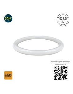 *ULT.UNIDADES* TUBO FLUORESCENTE CIRCULAR LED G10Q 12W  1000 LM 3200K LUZ CALIDA