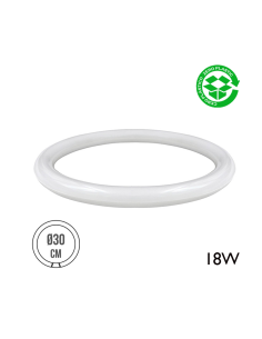 *ULT.UNIDADES* TUBO FLUORESCENTE CIRCULAR LED G10Q 18W 1500 LM 3200K  LUZ CALIDA