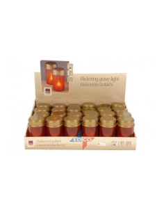 *ULT.UNIDADES* VELA CON LUZ LED 12,5CM PARPADEANTE (PILAS 1  CR2032 INCLUIDA)