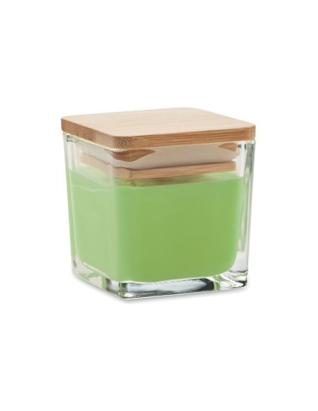 *ULT.UNIDADES* VELA PERFUMADA EN BOTE DE CRISTAL CUADRADO CON TAPON 2 MODELOS SU