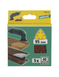 1866000  20 Hojas de esmerilar adh. surt. 95mm