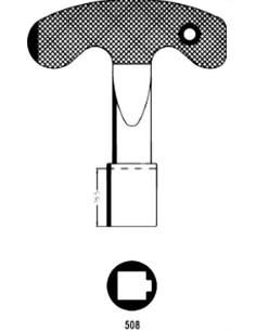 508 LLAVE JMA CIERRES CUADRADO DE 8