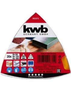 Abrasivos triangulo 6 AGU 96 96 96 GR SURTIDO sistem QUIC