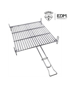 PARRILLA 40 40CM BBQ CROMADA EDM