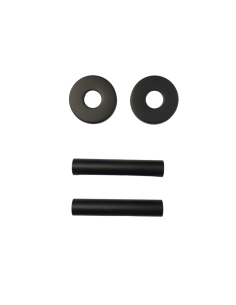 Kit de cubretubos universal de color negro para radiadores.