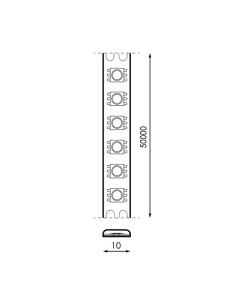 Tira de LED 12V DC SMD5050 Videny IP65 60 Led-m   5 Metros  2700K