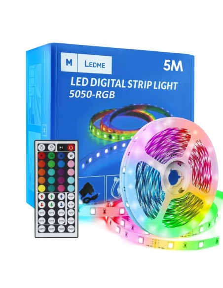 Pack Tira de LED 12V 5050 30L RGB   5 metros  RGB