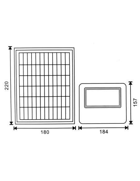Foco Proyector Led Solar Milan 50W   6000K