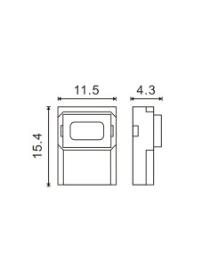 Conector UltraMini para Tira 10MM 12V-24V Monocolor a cable de 2 hilos