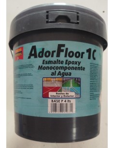 Pintura Esmalte Epoxi monocomponente al agua 4Lts AdorFloor 1C Ral:1000