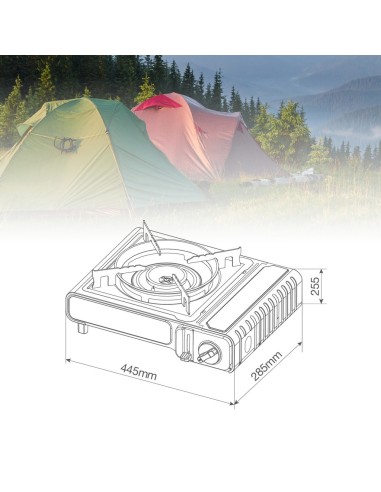 Hornillo portátil camping gas Koes