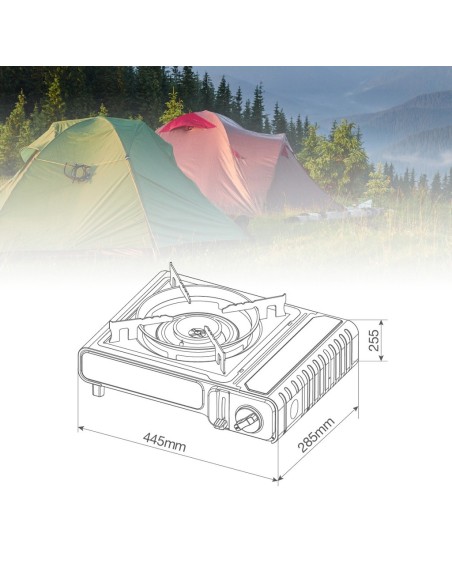 Hornillo portátil camping gas Koes