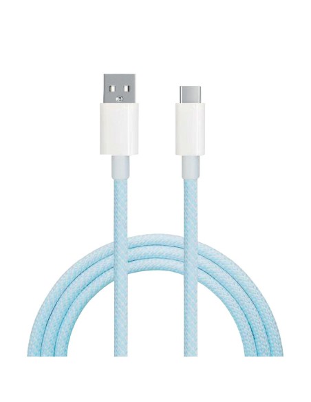 Cable USB a USB Tipo C nylon trenzado 1,5M