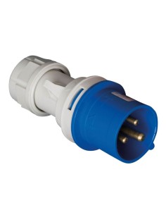 Clavija Cetac 3P (2P+t) 32A IP44 Azul
