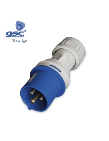 Clavija Cetac 3P (2P+t) 32A IP44 Azul
