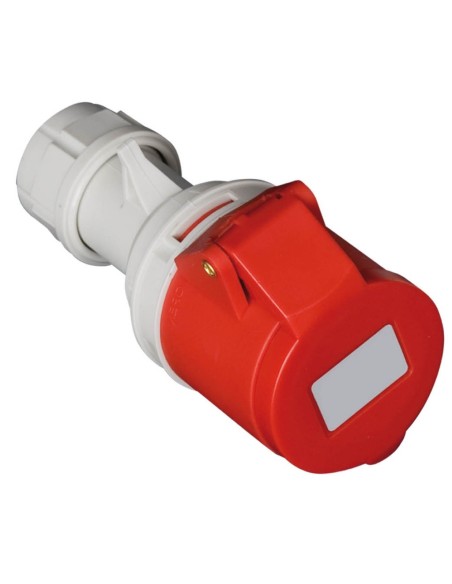 Base aerea Cetac 4P (3P+t) 32A IP44 Roja