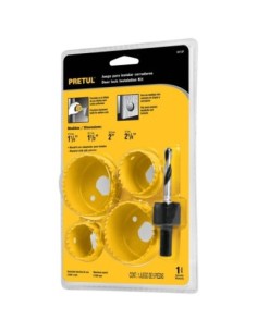 Kit 5 coronas para madera, blister, Pretul