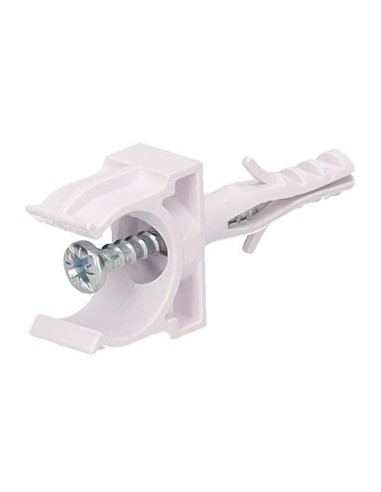 Pack 100u fijadores de tubo con taco Ø16mm