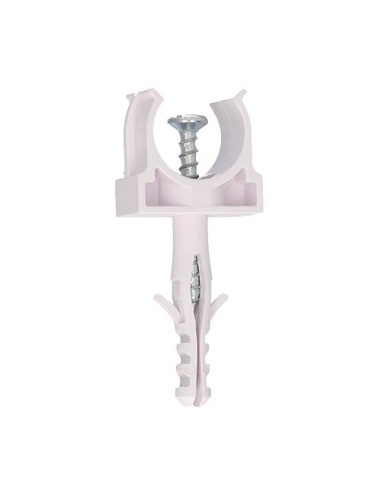 Fijadores de tubo con taco Ø25mm