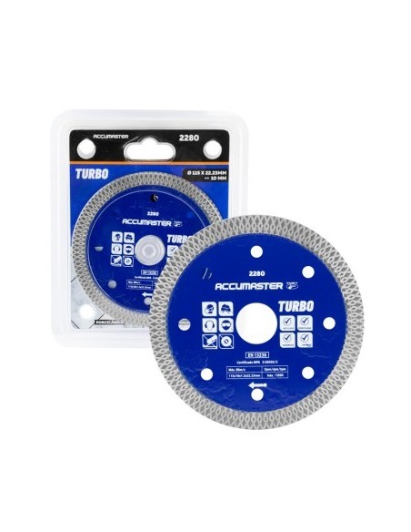 DISCO CORTE ULTRAFINO PORCELANICO 115X22.2(10)MM