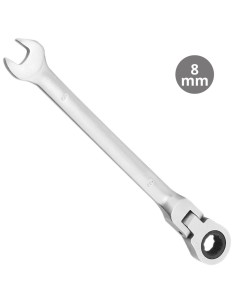 Llave combinada con crique articulado CR V 8mm