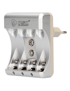 Cargador pilas recargables GSC Evolution AAA/AA/9V