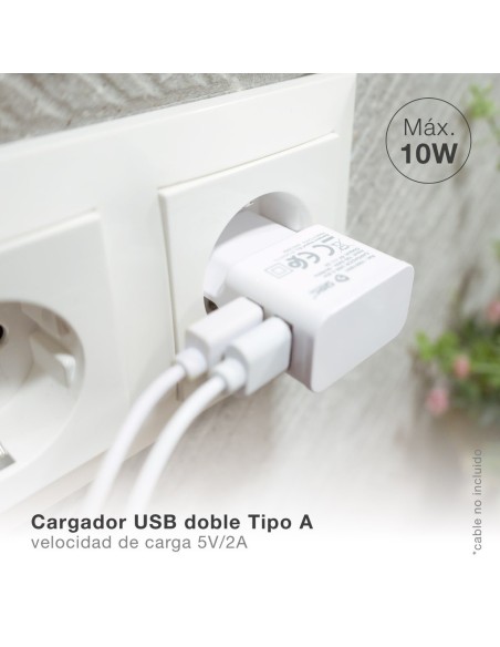 Cargador 230V a 2 USB