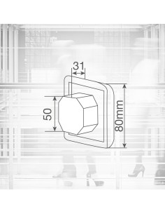 Detector empotrado pared Kalala Blanco