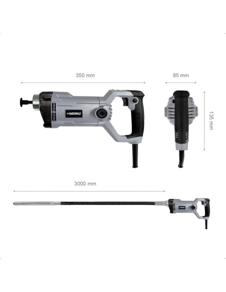 Vibrador Hormigón Alta Frecuencia 1100 W