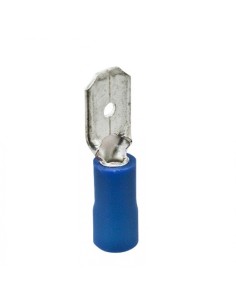 TERMINAL FASTON MACHO 6,3 CAJA 10 PZ, AZUL 10914-6,3-Z-BO  U