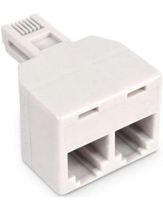 ADAPTADOR TELEFONO 1MACHO+2HEMBRA TY696