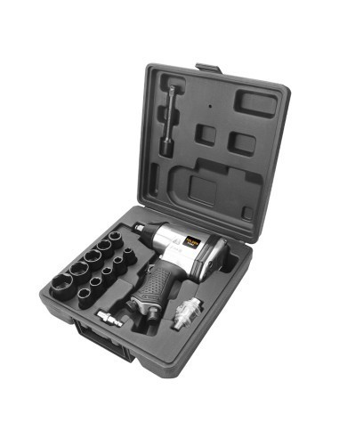 PISTOLA NEUMATICA 1/2" SET 17 PZS TOLSEN