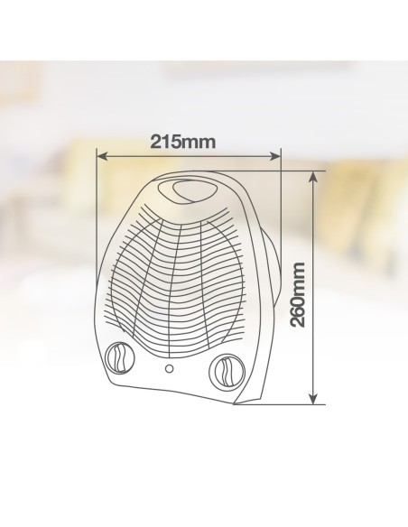 Calefactor vertical Ma . 2000W