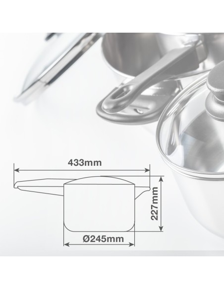Olla express rápida 6L Ø220mm