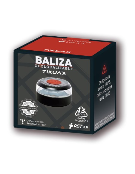 PACK BALIZA V16 DE EMERGENCIA HOMOLOGADA CONECTADA GEOLOCALIZABLE CON DGT 3.0