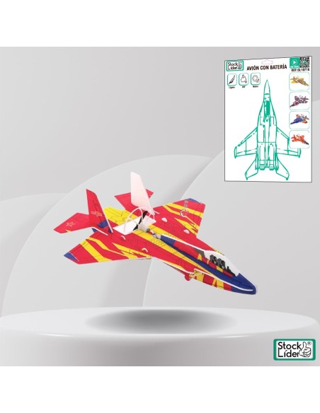Avión con batería