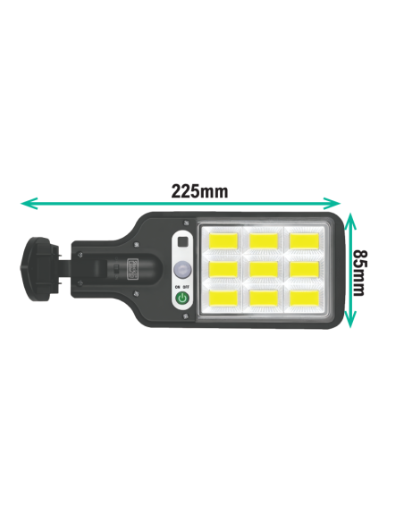 Farola solar 108 LED COB