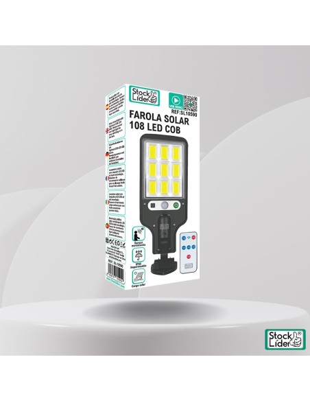 Farola solar 108 LED COB