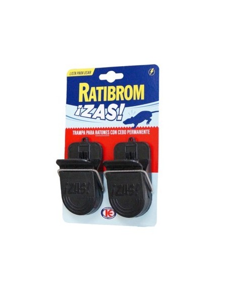 RATIBRON ZAS¡BLISTER TRAMPA RATON CON CEBO PERMANENTE