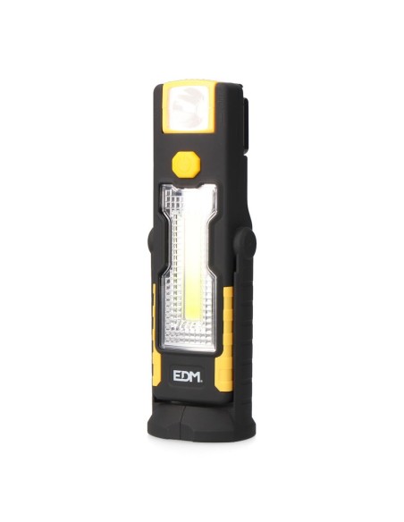 LINTERNA LED COB  L  DOBLE FUNCION 1LED   3W Y 1 LED  1W CON GANCHO E IMAN