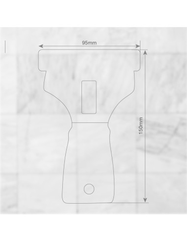 Rasqueta profesional con cuchilla de acero y 4 recambios