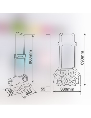 Carretilla plegable Ma . 60kg