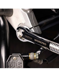 WORKPRO LLAVE AJUSTABLE UNIVERSAL 5 - 27mm, MÉTRICA Y SAE
