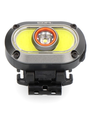 EDM LINTERNA FRONTAL LED DE ALUMINIO RECARGABLE 7W+ 5W
