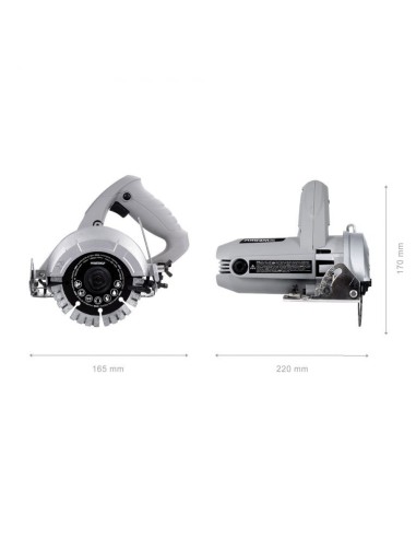 Werku WK400740, Sierra Circular Mármol Piedra, Potencia 1250 W, Diámetro Disco 1
