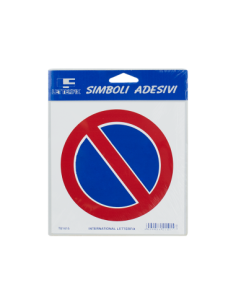 SEÑAL ADHESIVA 17X17 PROHIBIDO APARCAR