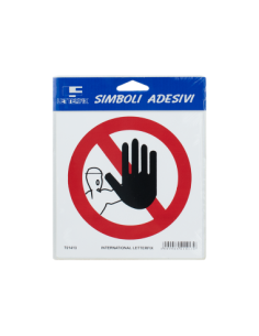 SEÑAL ADHESIVA 17X17 PROHIBIDO PASAR