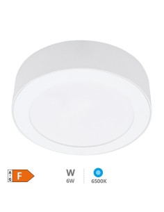 Downlight superficie LED redondo Bogur 6W 6500K Blanco