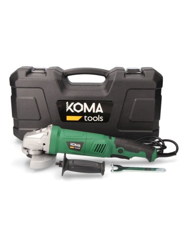 KOMA TOOLS AMOLADORA ANGULAR ELECTRICA CON MALETIN, Ø125 mm, 1050 W